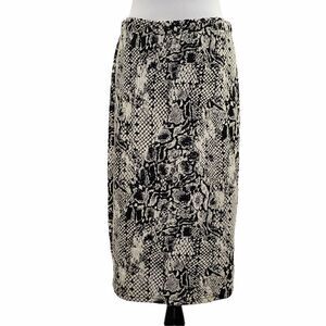 Coin 1804 Snakeskin Midi Pencil Straight Skirt XL